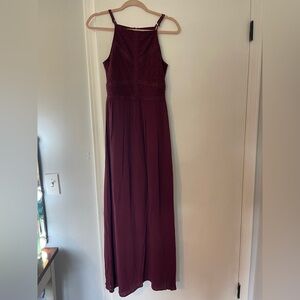 Self Esteem Deep Red Maxi Dress